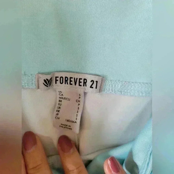 Forever 21 Size Small Pink and Blue Tropical Leggings Yoga Leggings - Picture 3 of 7